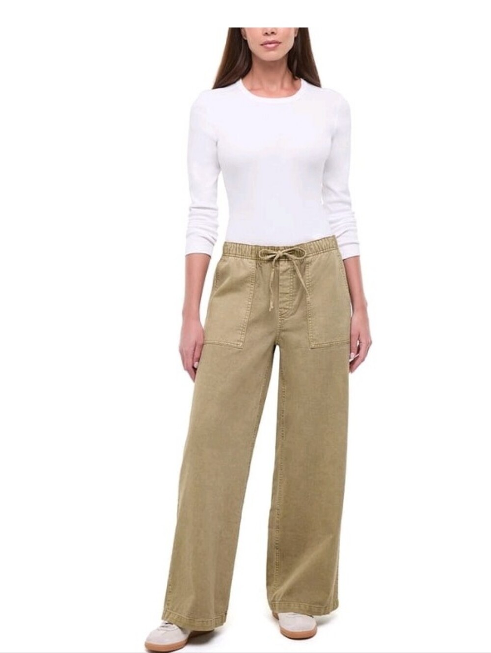 (6) Gap Ladies  Drawstring Twill Pants